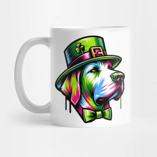 Pointer Dog Celebrates Saint Patrick's Day Cheer Mug